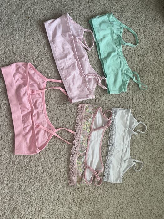 Sportowe staniczki dla nastolatki - 5 szt.