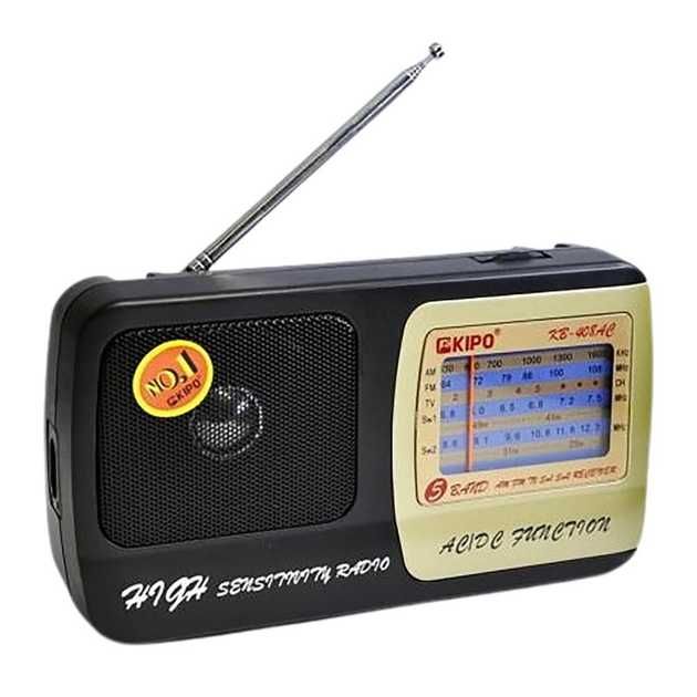 Радиоприёмник Kipo KB-408AC радио, радіоприймач FM, есть опт