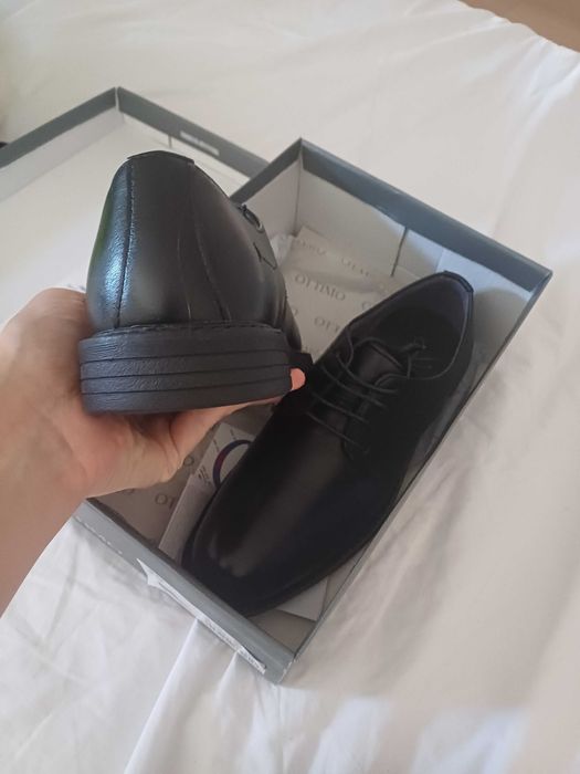 Półbuty pantofle eleganckie dla chłopca