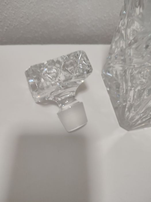 Garrafa de Whisky em cristal da Bohemia