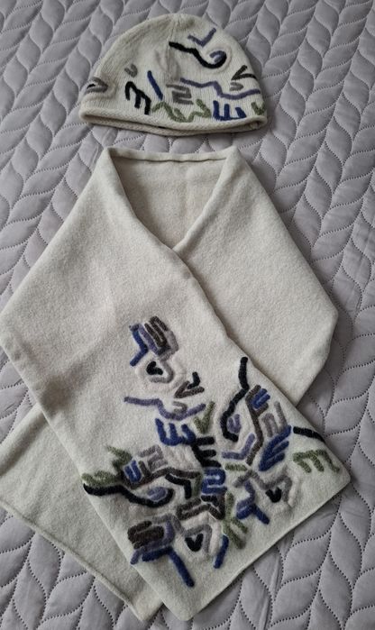 Szalik i czapka Solar wełna 100%