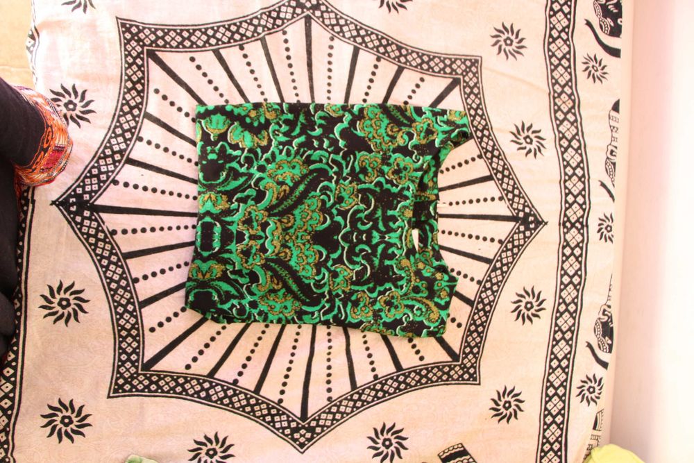 Camisola verde elétrico de poliéster H&M