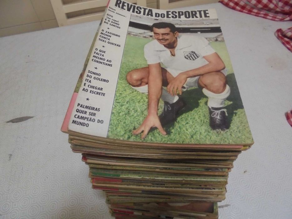 Revista do Esporte - lote de revistas brasileiras de futebol anos 60