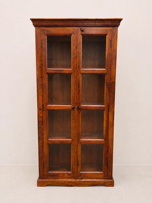 Ładna witryna kolonialna palisander / lite drewno biblioteka dowóz wysyłka