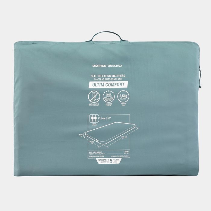 Colchão Autoinsuflável de Campismo 2 Pessoas 200x136 cm, Ultim