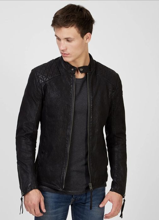 Куртка чоловіча натуральна шкіра Tigha демісезон