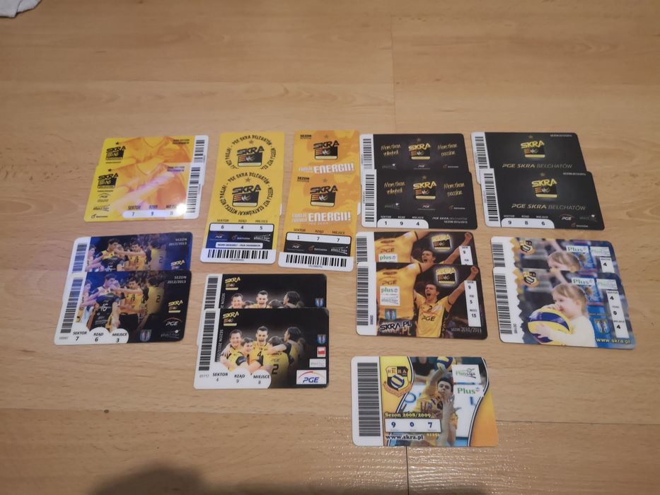 Karnety Skra Bełchatów 2008 -2018