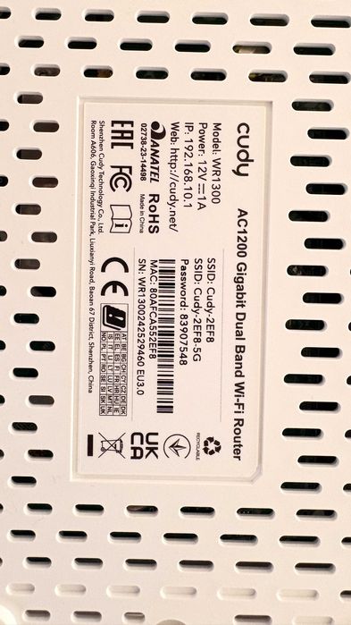 router cudy wifi mesh ac 1200