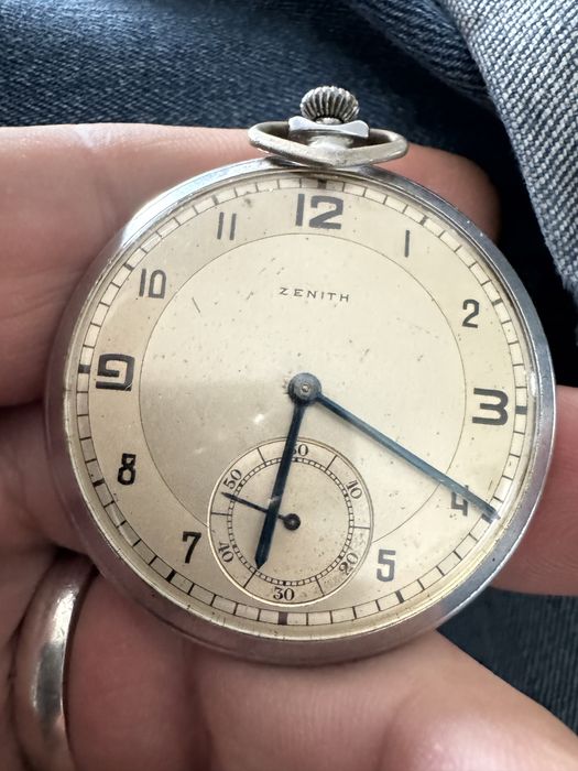 Relogio bolso zenyth corda vintage anos 60