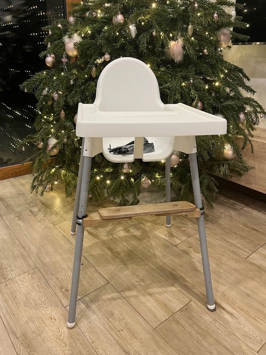 IKEA ANTILOP – krzesełko do karmienia z regulowanym podnóżkiem