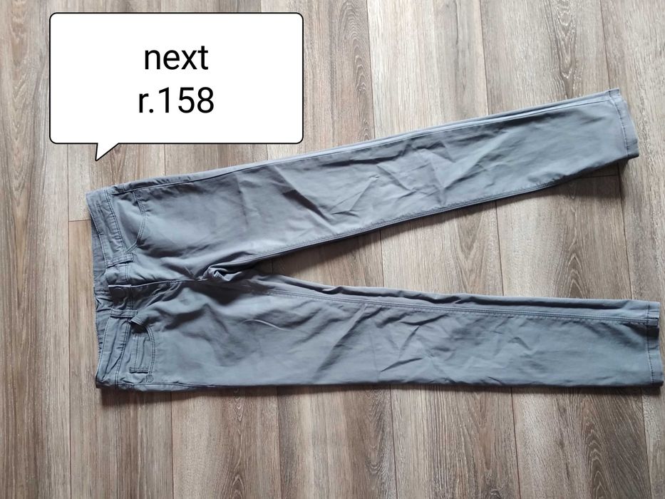 Spodnie szare rurki dla dziewczynki next r.158