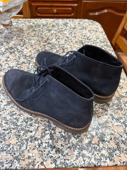 Botas camurça marinho homem 46