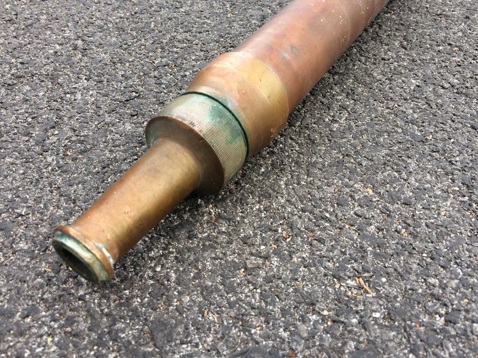 Agulheta ou Ponta de Mangueira de Incêndio em Cobre e Latão