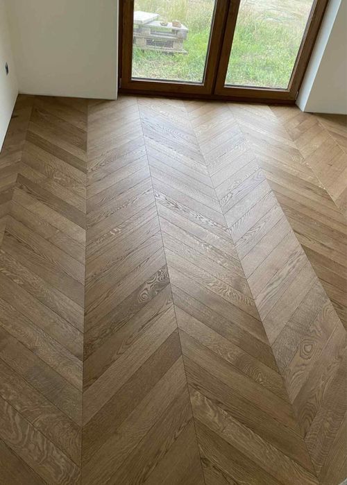 Podłoga Jodełka Francuska Dąb Natur 15x100x600mm, Olej UVx2 Rzeszów