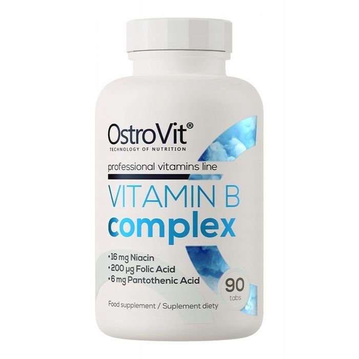 ostrovit vitamin b complex 90 tabs witamina b1 b2 b3 b5 b6 b7 b9 b12 + c e