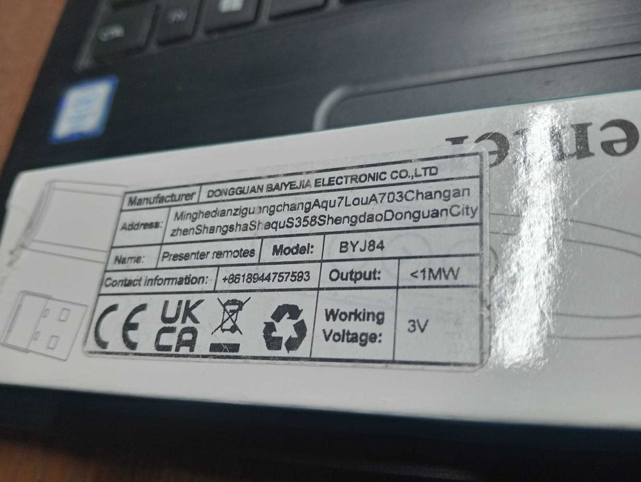 Apresentador de Slides Sem Fio 2 em 1 (Laser + Caneta Touch) - NOVO