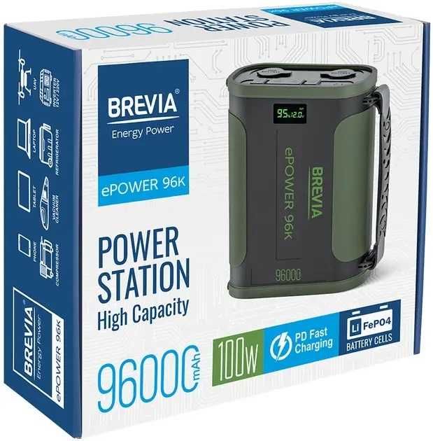 Портативна зарядна станція BREVIA ePower 96000mAh 307.2Wh LiFePo4