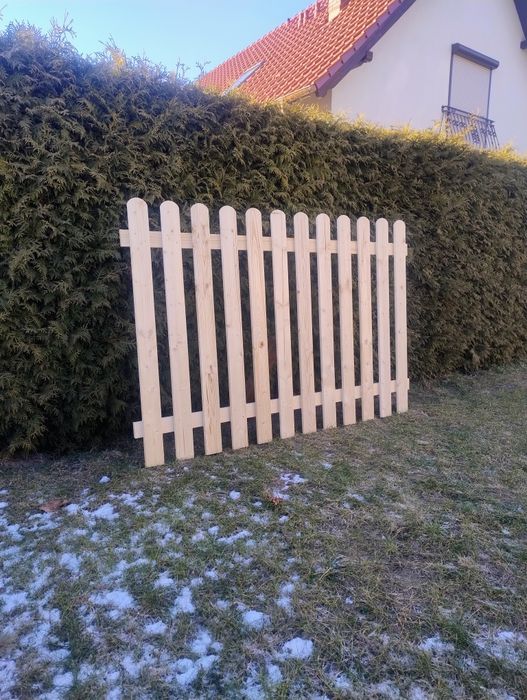 Drewniany Panel Płot Sztachetowy Mocny 180cm x 120cm hurt / detal