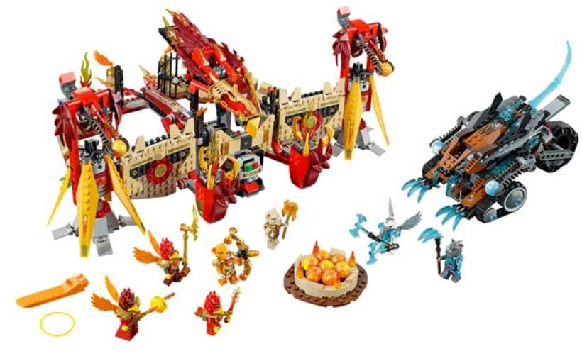 (1301pcs) Lego Legends of Chima Flying Phoenix Temple 70146