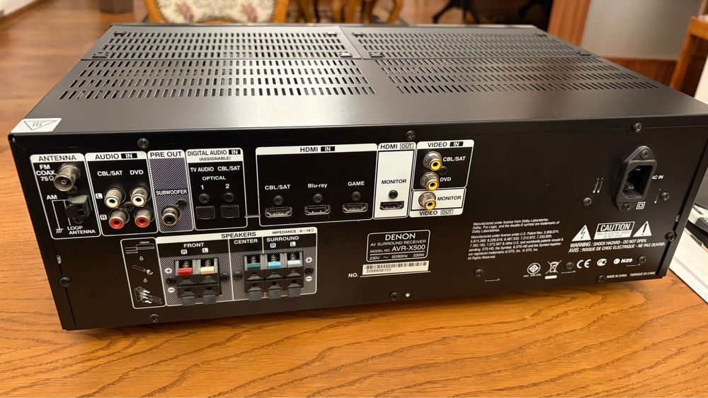 Amplituner Denon AVR-X500, kino domowe
