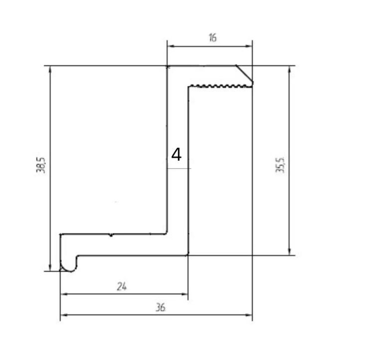 Комплект бокового кріплення сонячних панелей 30мм, 35мм