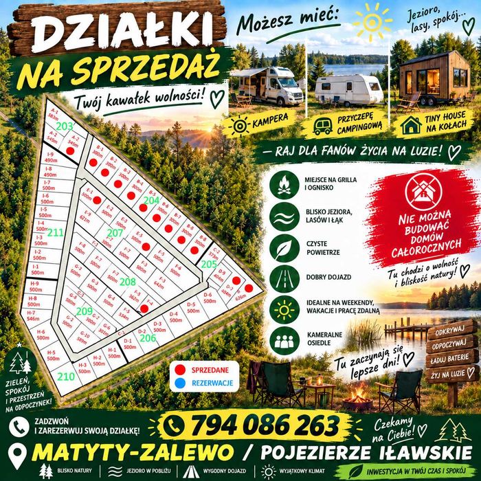 Działka Rekreacyjna Matyty