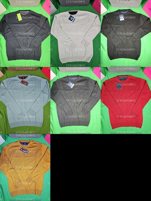 Sweter męski Hugo Boss z dzianiny z malym logo tommy swetry HB