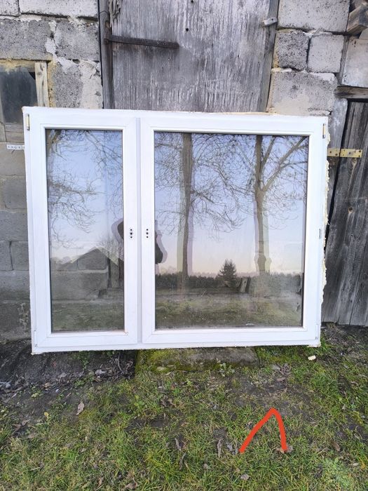 Okna używane  trzy sztuki