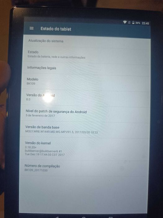Tablet Android Modelo: BK109