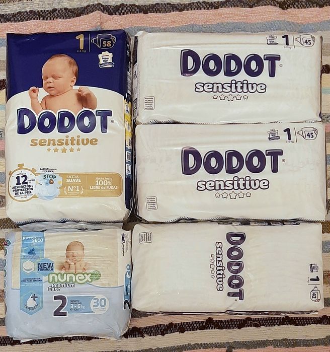 Fraldas Dodot sensitive tamanho 1