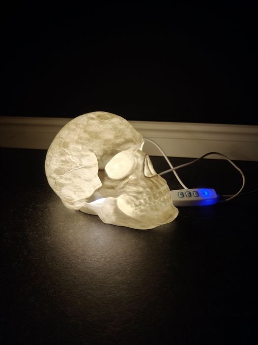Светящийся череп 3D печать LED лампа