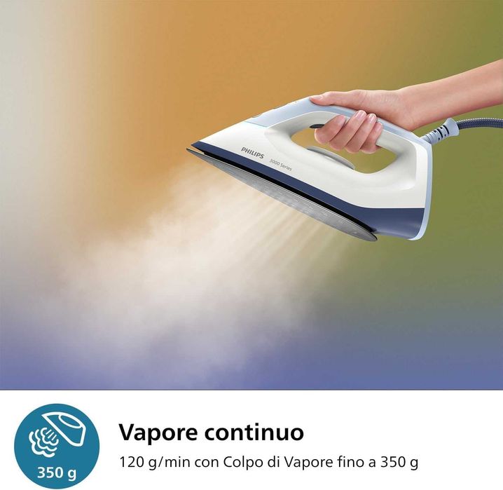 парова станція праска Philips серії 3000, 2400 Вт подача пари 120 г/хв