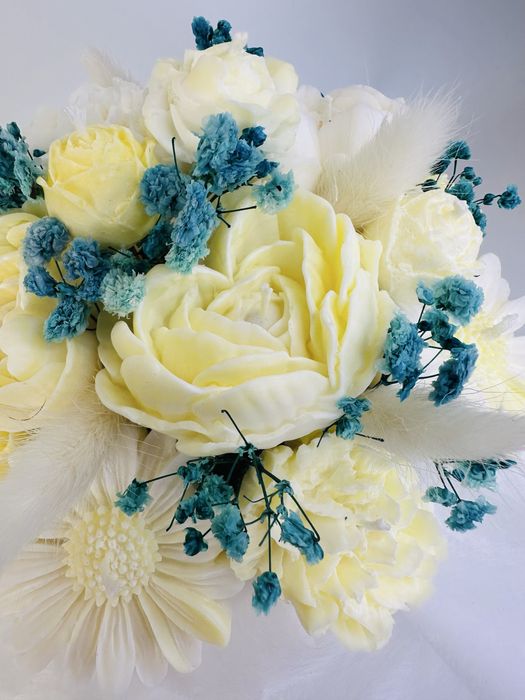 Flower box z świeczek sojowych.