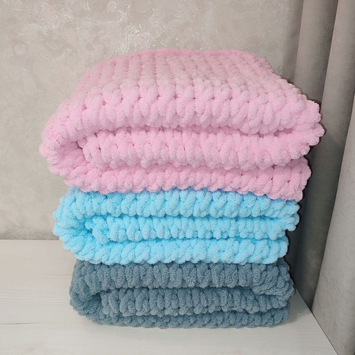 Плед дитячий, дитяча ковдра, в'язаний плед Alize puffy, Алізе
