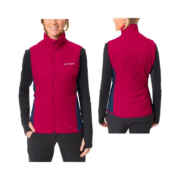 Kamizelka VAUDE Sesvenna IV Damska Ciepła Wodoodporna Czerwony 34/XXS