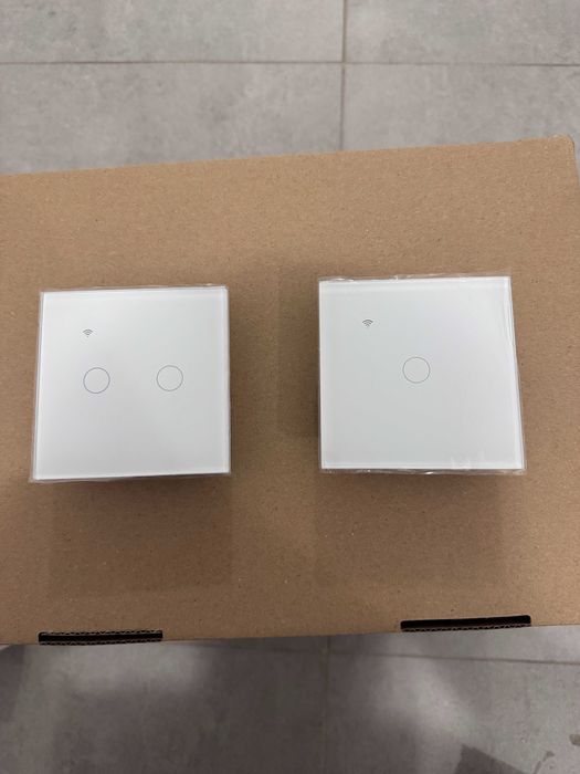 2x Inteligentny włącznik WiFi + Bluetooth Smart Home Szklany Panel