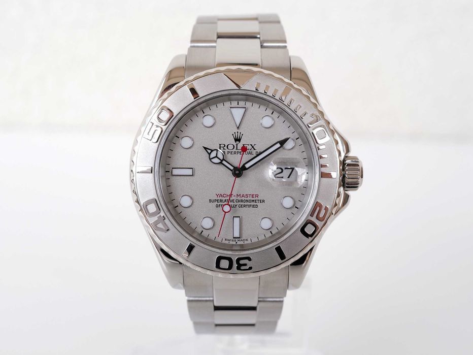 Rolex Yacht-Master 40mm Steel Platinum Bezel