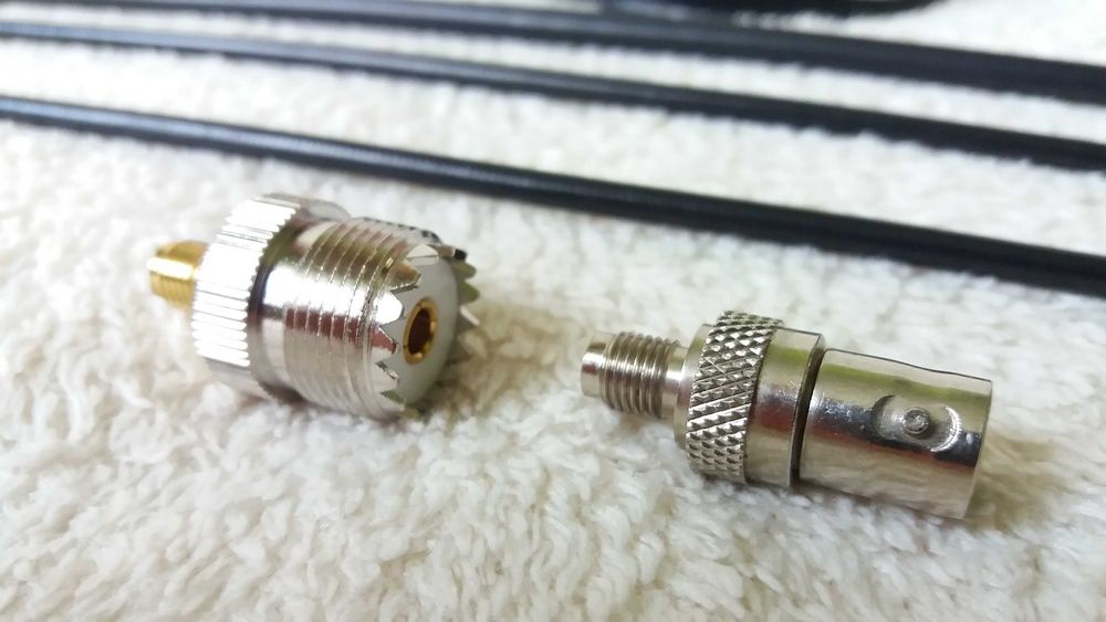 Antena VHF-UHF SMA długa Adapter UC BNC i inne Pętlowa SW Teleskopowa