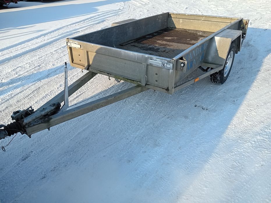 Przyczepka duża cała aluminiowa idealna pod minikoparke