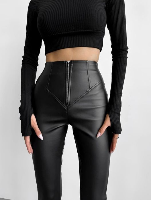 Лосини з еко-шкіри