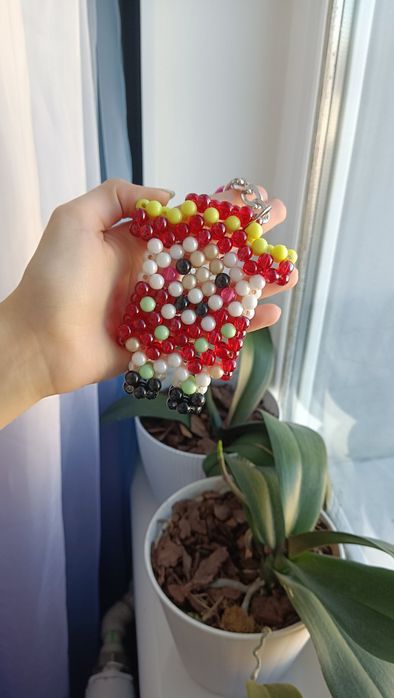 Брелок Лускунчик з бусін