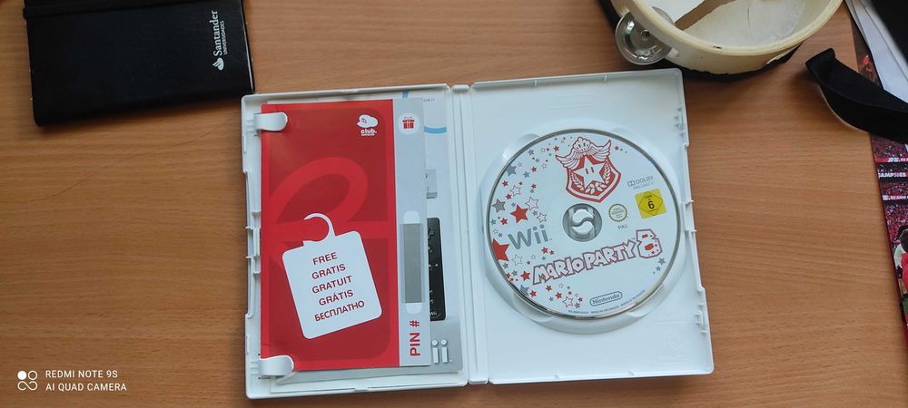 Mário party 8 para consola Wii com prenda da nintendo club