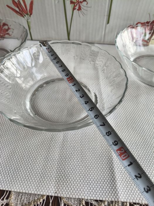 Szklane miski kim glass retro indonesia wintage