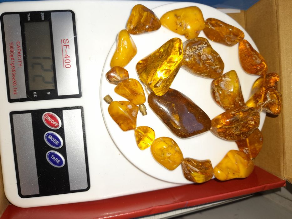 Янтарь королівський,винтажные бусы янтарь