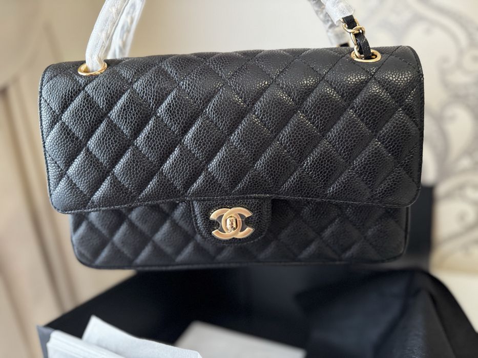 Сумка шкіра ікра в стилі Chanel 1:1