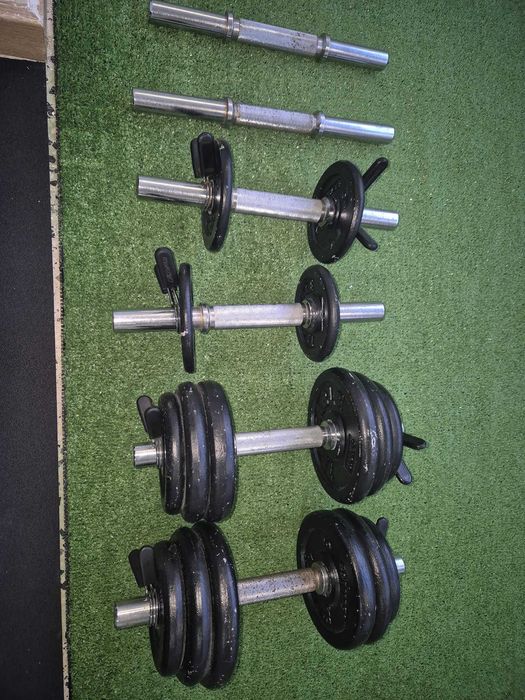 Discos e halteres de 28mm