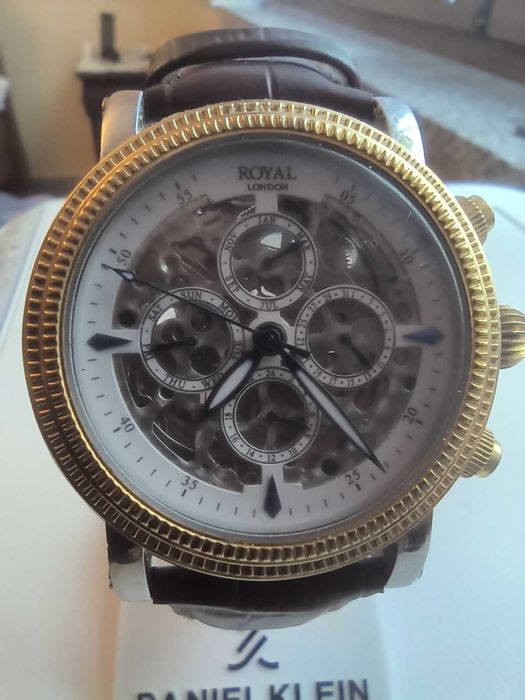 Zegarek Automatyczny Royal London Skeleton RL-4728-B51B  10 ATM