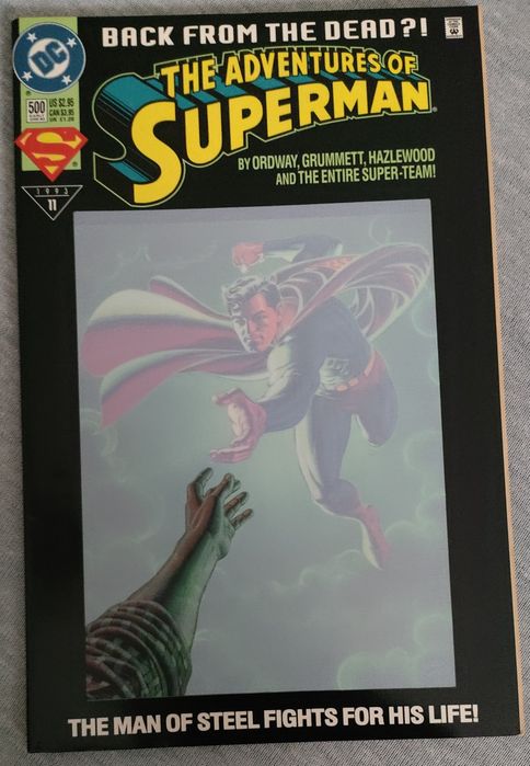 The Adventures of Superman #500 z roku 1993 DC Comics