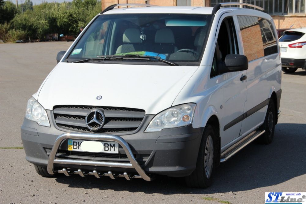 Пороги Трубы боковые Vito_Viano 2004-2014 Вито Виано