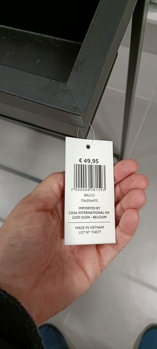 Floreira preta em metal